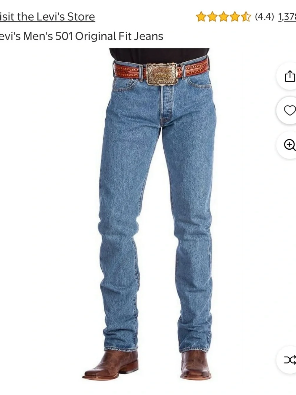 NWT Levi's 501 Original Straight Men's Jeans - Blue 31 x 32